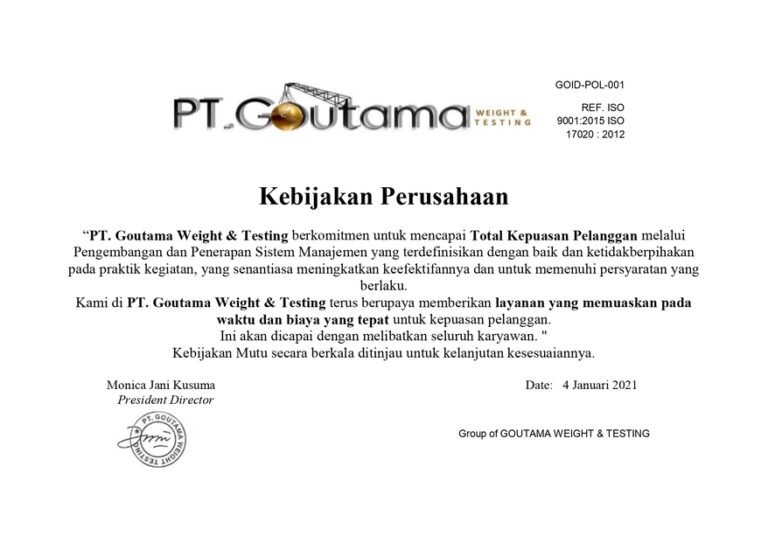 Kebijakan Perusahaan